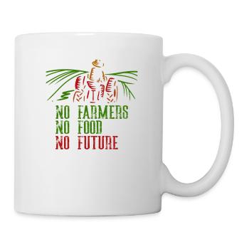Pas d'agriculteurs Pas de nourriture Pas de futur agriculteur - Mug blanc - blanc - Droite