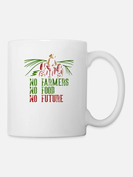 Pas d'agriculteurs Pas de nourriture Pas de futur agriculteur - Mug blanc - blanc