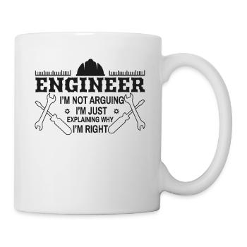 Arguments ingénieux drôles - Mug blanc - blanc - Droite