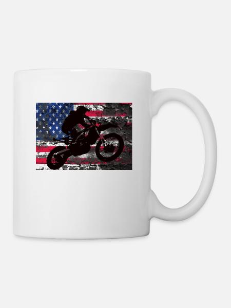 Motocross - Mug blanc - blanc