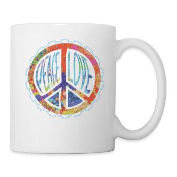 Peacezeichen Harmonie - Tasse - Weiß - Rechts