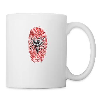 Albanien roter doppelkopfadler Albaner Geschenk - Tasse - Weiß - Rechts