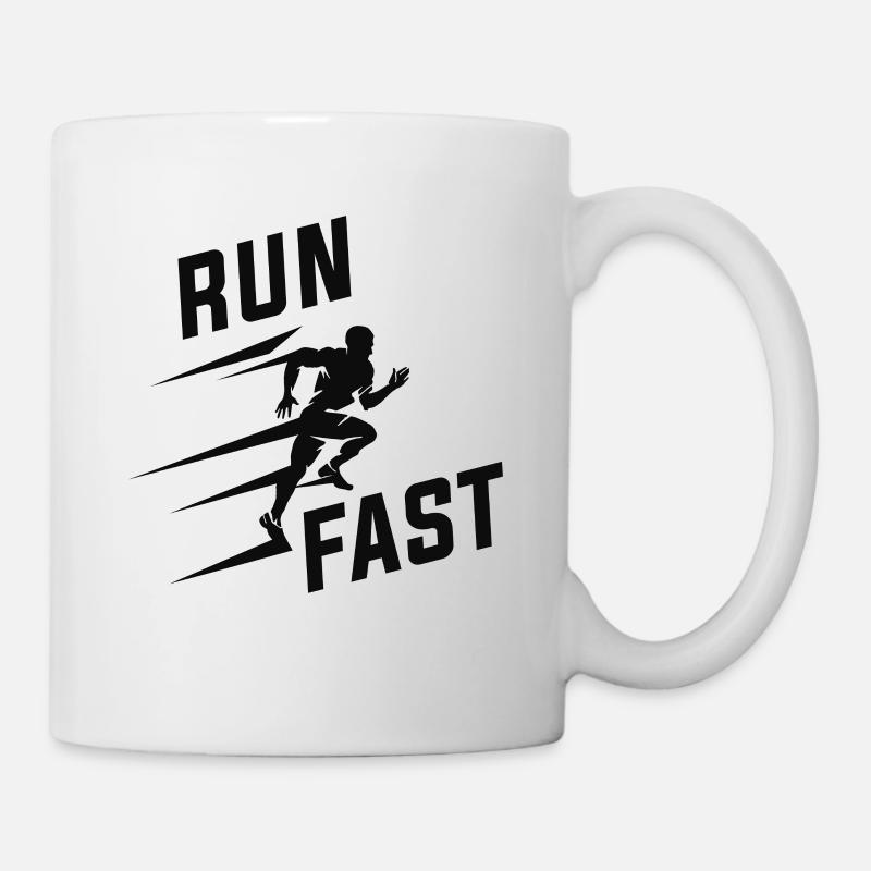Athlétisme courir vite - Mug blanc - blanc