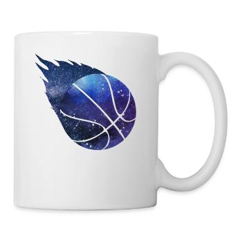 Basketball space motif for women men children - Mug - white - Right