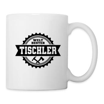 Weltbester Tischler - Tasse - Weiß - Rechts