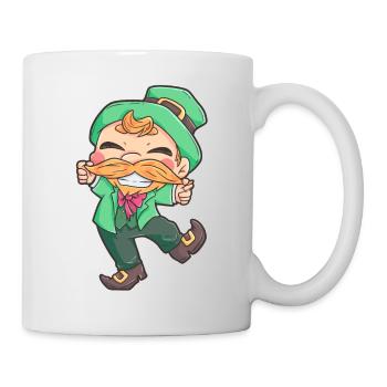 Leprechaun St Patricks Day holiday Ireland - Mug - white - Right