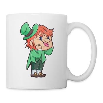 Kobold St Patricks Day Feiertag Irland - Tasse - Weiß - Rechts
