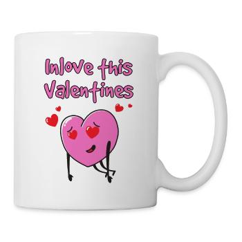 In love this Valentine. - Mug - white - Right