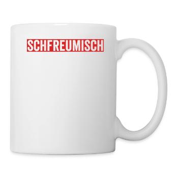 Schfreumisch Kölsches Ich Freu Mich Alaaf Karneval - Tasse - Weiß - Rechts
