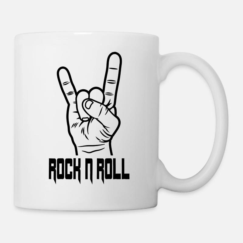 Rock N Roll - Tasse - Weiß