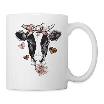 Kuh Valentine - Tasse - Weiß - Rechts