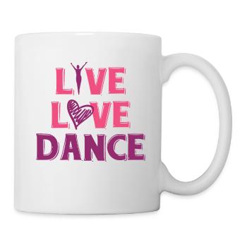 Live love dance Ballet dancer Shirt - Mug blanc - blanc - Droite