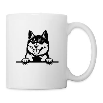 Süßer Shiba Inu - Tasse - Weiß - Rechts