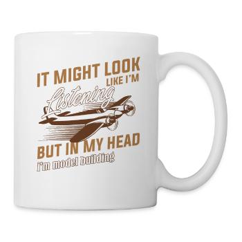 Modellflugzeug - Tasse - Weiß - Rechts