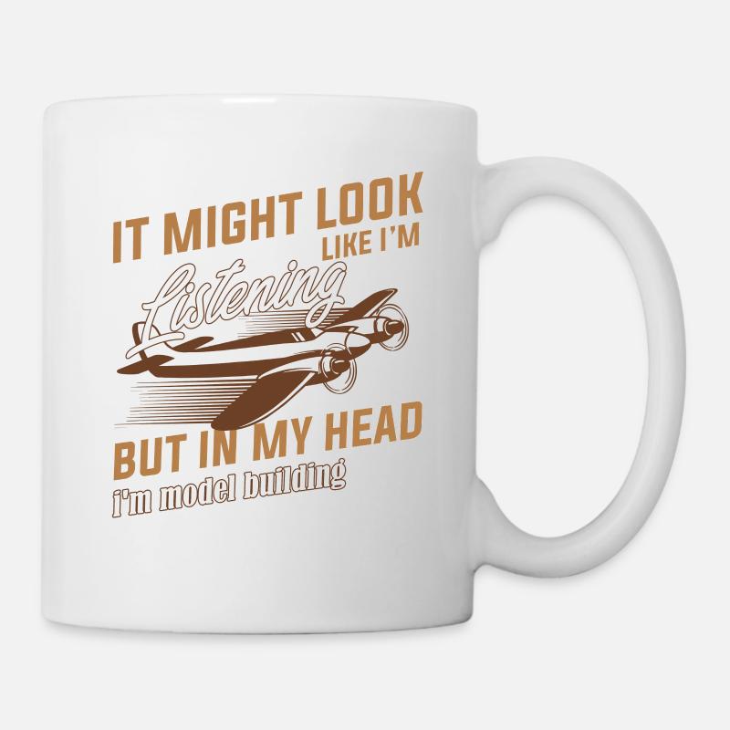 Modellflugzeug - Tasse - Weiß