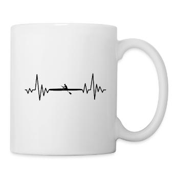 Rythme cardiaque - Mug blanc - blanc - Droite