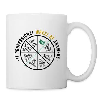 IT Antworten Lustig - Tasse - Weiß - Rechts