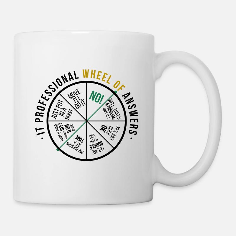 IT Antworten Lustig - Tasse - Weiß