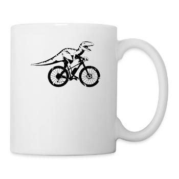 Vélo dino vélo dinosaure vtt MTB Rex - Mug blanc - blanc - Droite