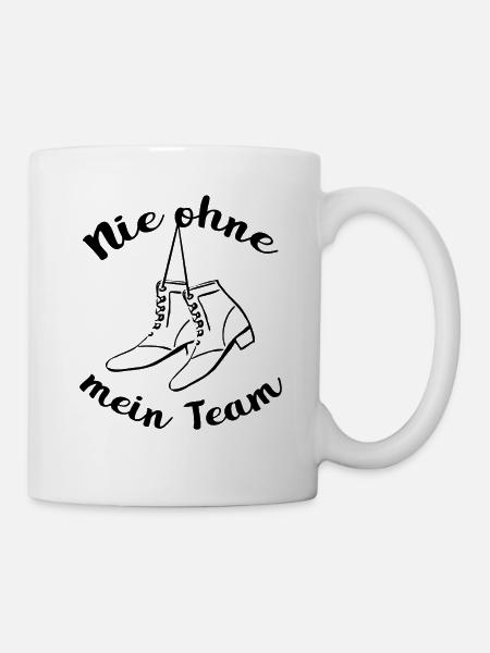 Garde Tanzen - Niemals ohne mein Team - Tasse - Weiß