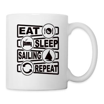 Segeln - Tasse - Weiß - Rechts