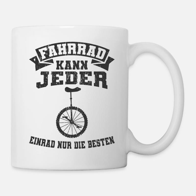 Einrad - Tasse - Weiß