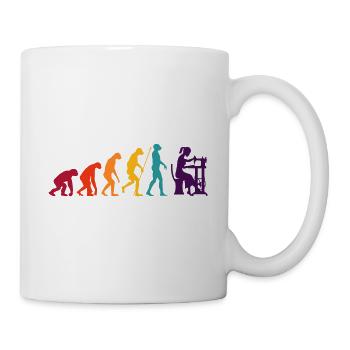 Evolution de la couture - Mug blanc - blanc - Droite