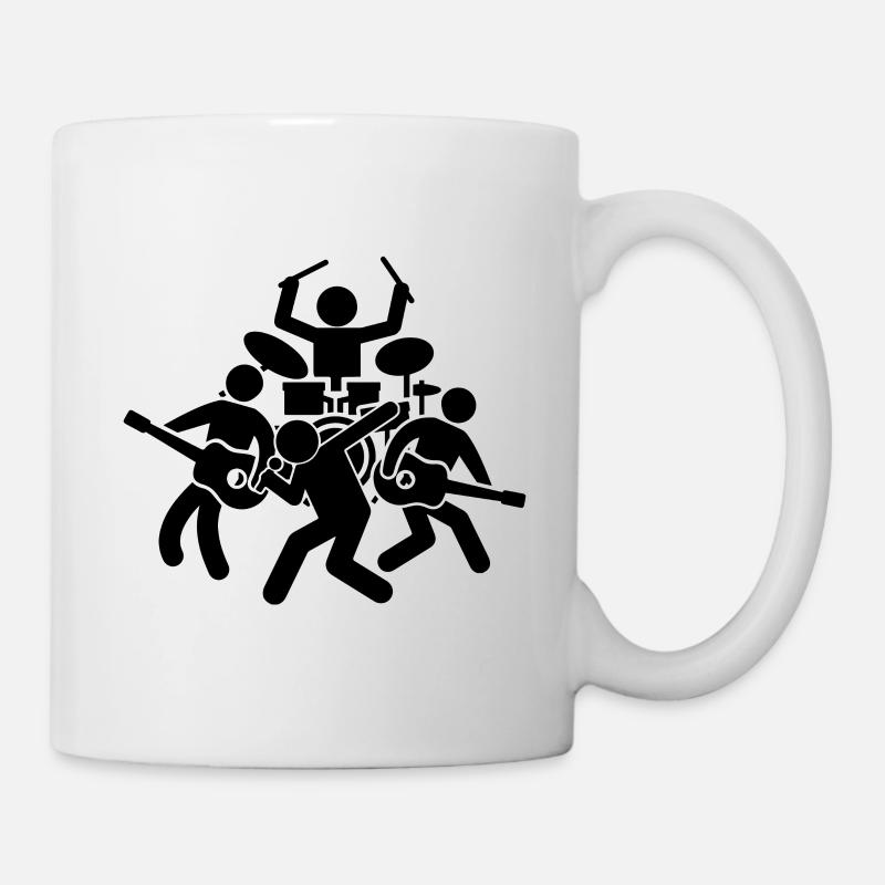 Groupe de musique - Mug blanc - blanc