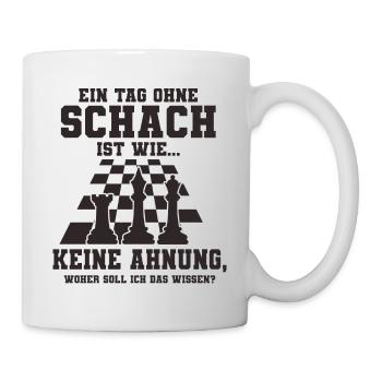Schachspieler Spruch - Tasse - Weiß - Rechts