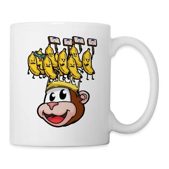 Banana protest king monkey monkey fantasy - Mug - white - Right