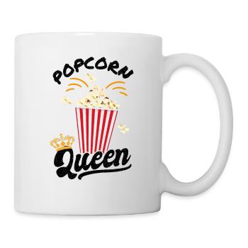 Popcorn costume - popcorn queen - cinema carnival - Mug - white - Right