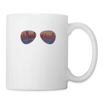 Lunettes de soleil à la ville - Frankfurt Skyline - Mug blanc - blanc - Droite