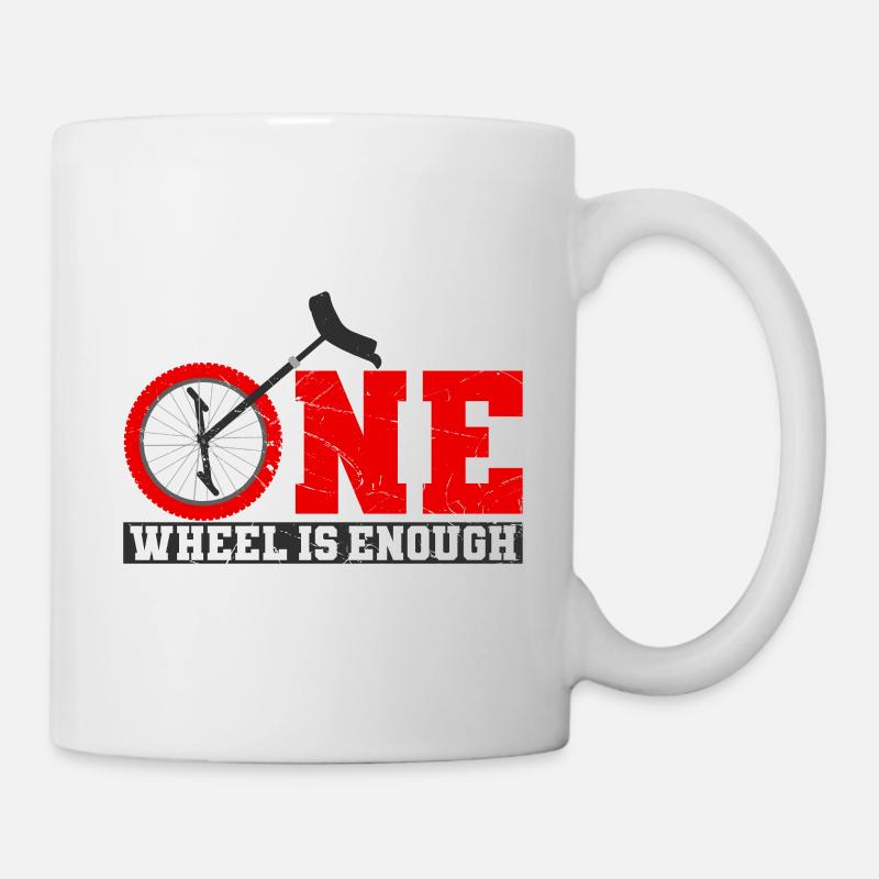 Einrad - Tasse - Weiß