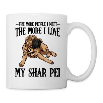 Shar Pei - Tasse - Weiß - Rechts