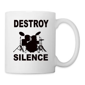 Schlagzeug - Tasse - Weiß - Rechts