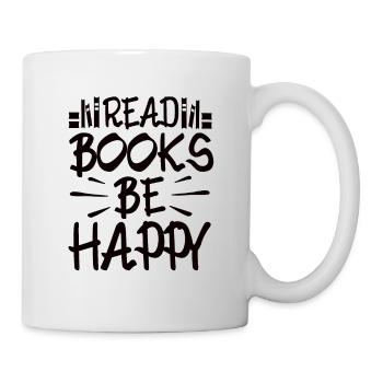 Bücher - Tasse - Weiß - Rechts