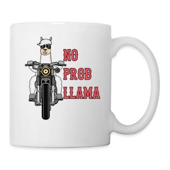 Lama alpaga moto cadeau femmes hommes enfants - Mug blanc - blanc - Droite
