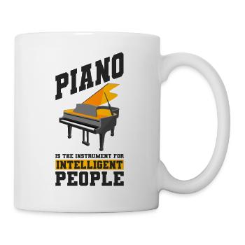 Klavier - Tasse - Weiß - Rechts