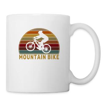 MTB Mountain Bike Enduro MTB MTB Fahrer - Tasse - Weiß - Rechts