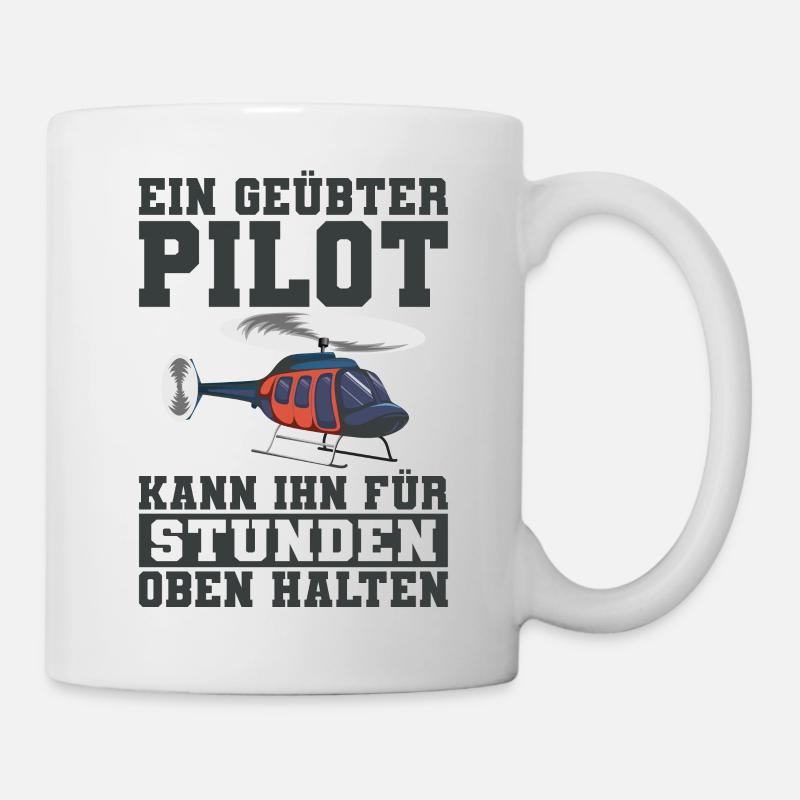 Helikopter - Tasse - Weiß