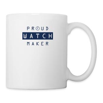 Uhr Uhrmacherei Uhrenmacher Uhrmacher Uhren - Tasse - Weiß - Rechts