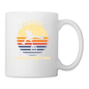 Einrad Verrueckte Sachen - Tasse - Weiß - Rechts
