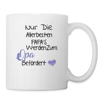 Papa's Werden Zum Opa Befördert - Endlich Opa - Tasse - Weiß - Rechts