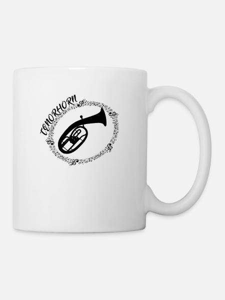 Tenorhorn - Tasse - Weiß