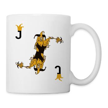 Joker ace card costume poker card game - Mug - white - Right