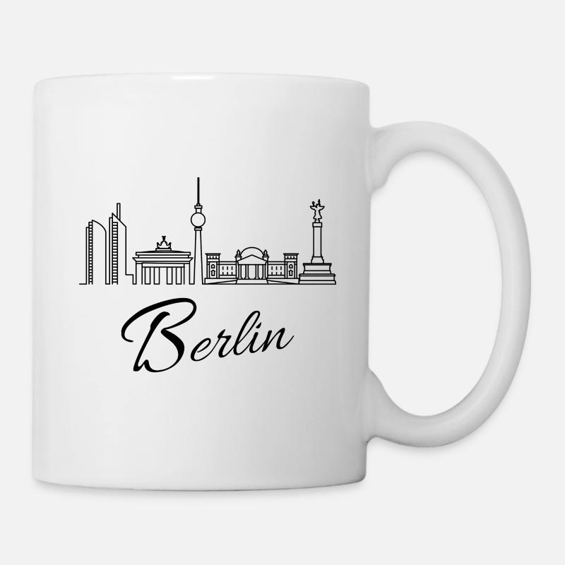 Berlin Skyline - Tasse - Weiß