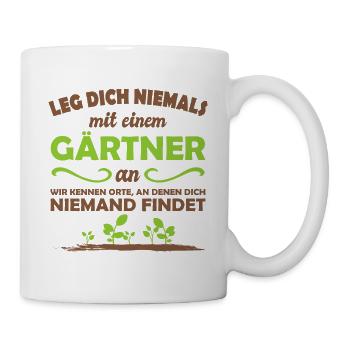 Gärtner - Tasse - Weiß - Rechts