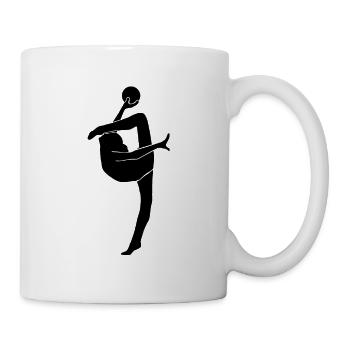 Rhythmische Sportgymnastik mit Ball - Tasse - Weiß - Rechts