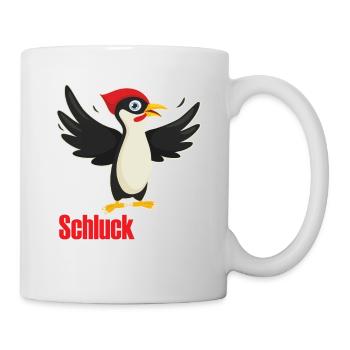 Schluckspecht - Tasse - Weiß - Rechts