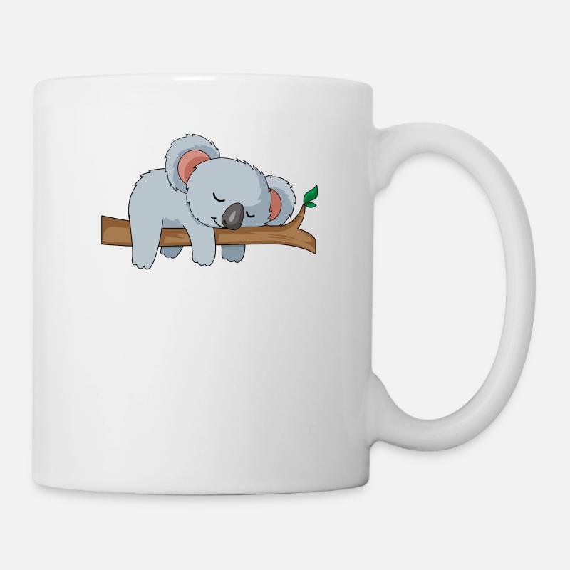 Koala dormir paresseux mignon cadeau d'anniversaire - Mug blanc - blanc